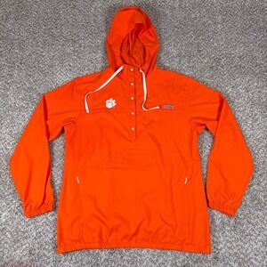 Columbia‎ Hoodie Womens Large Orange Clemson Tigers NCAA Windbreaker Anorak